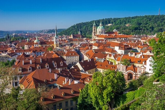View of Lesser quarter in Prague