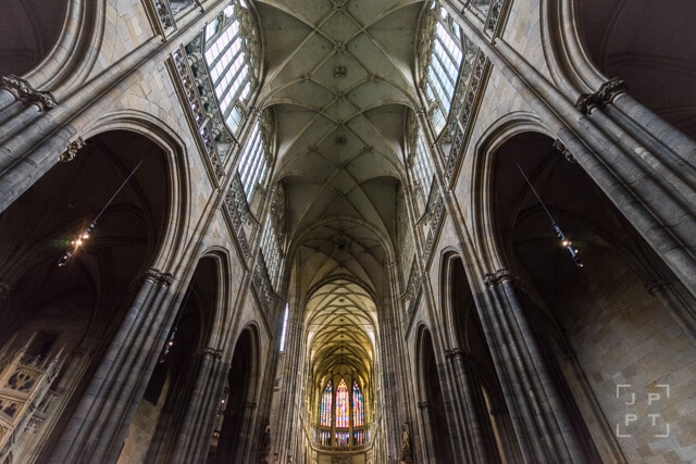Ceiling inside St. Vitus Cathedral