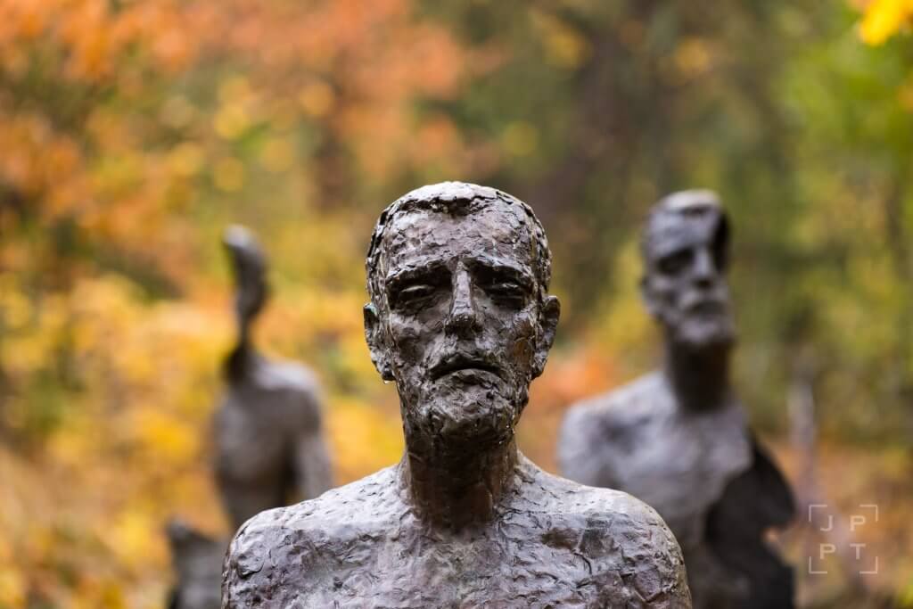 Memorial for victims of communism in autumn, Prague