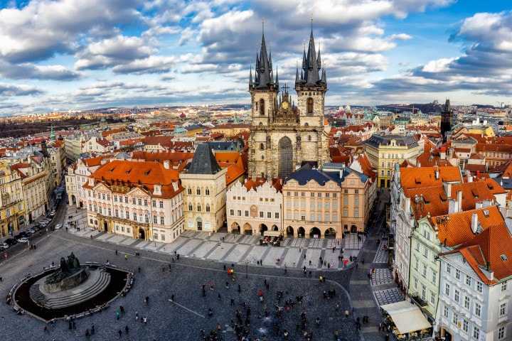 Old Town Square and Tyn Church, Prague